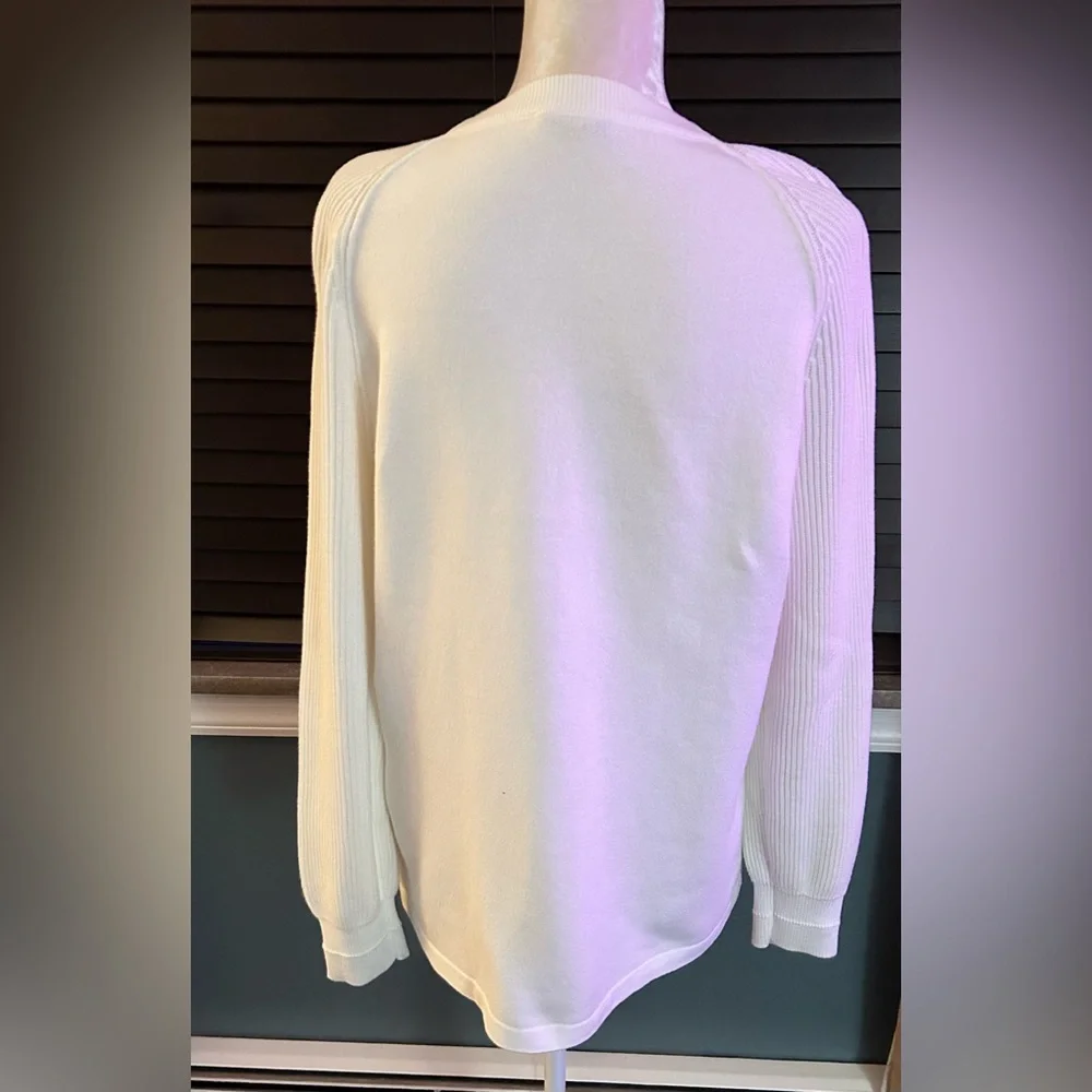 Vince Ribbed Raglan Sleeve Knit Crew Neck Sweater❤️ - Picture 4 of 4